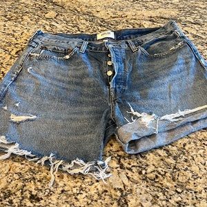 AGOLDE Parker denim shorts